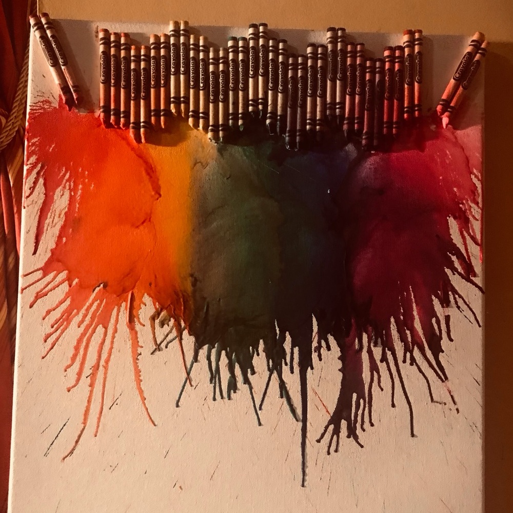 The melted crayons picture ( 3D Canvas Art Work )